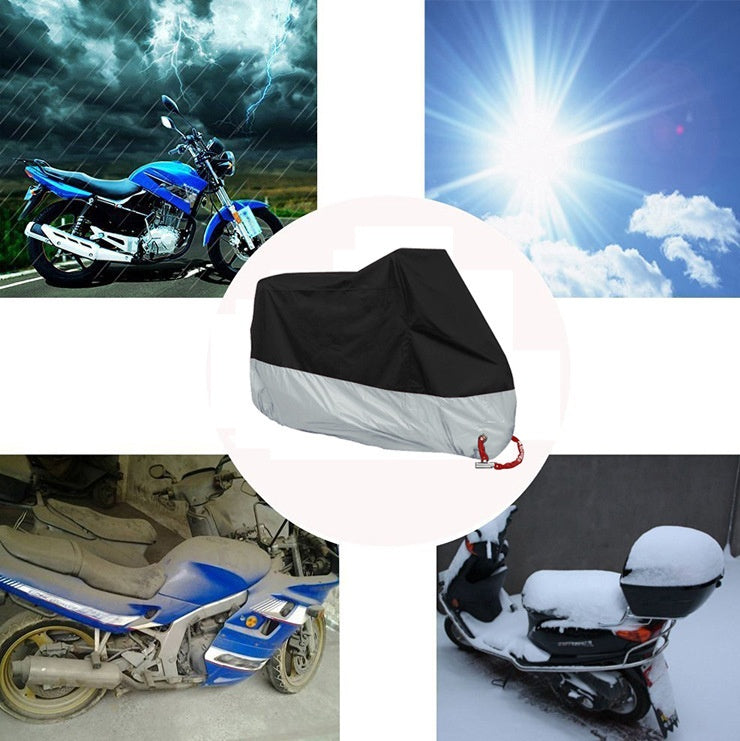 UV50+ Waterproof Motorcycle Cover – 190T Polyester