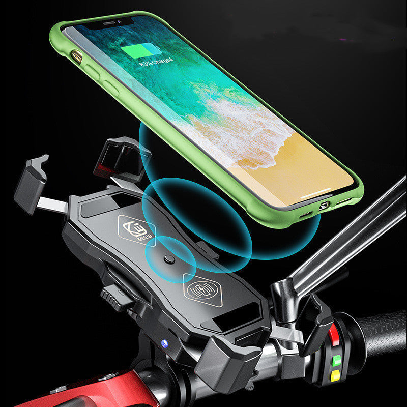 15W Wireless Charging Motorcycle Phone Mount – 12V–24V