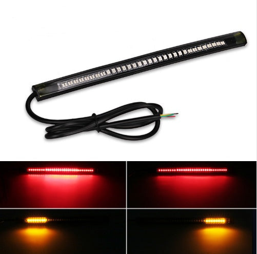 48-LED Motorcycle Tail, Brake & Turn Signal Light Strip – 12V
