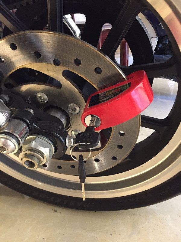 Motorcycle Disc Brake Alarm Lock – Aluminum Anti-Theft Lock