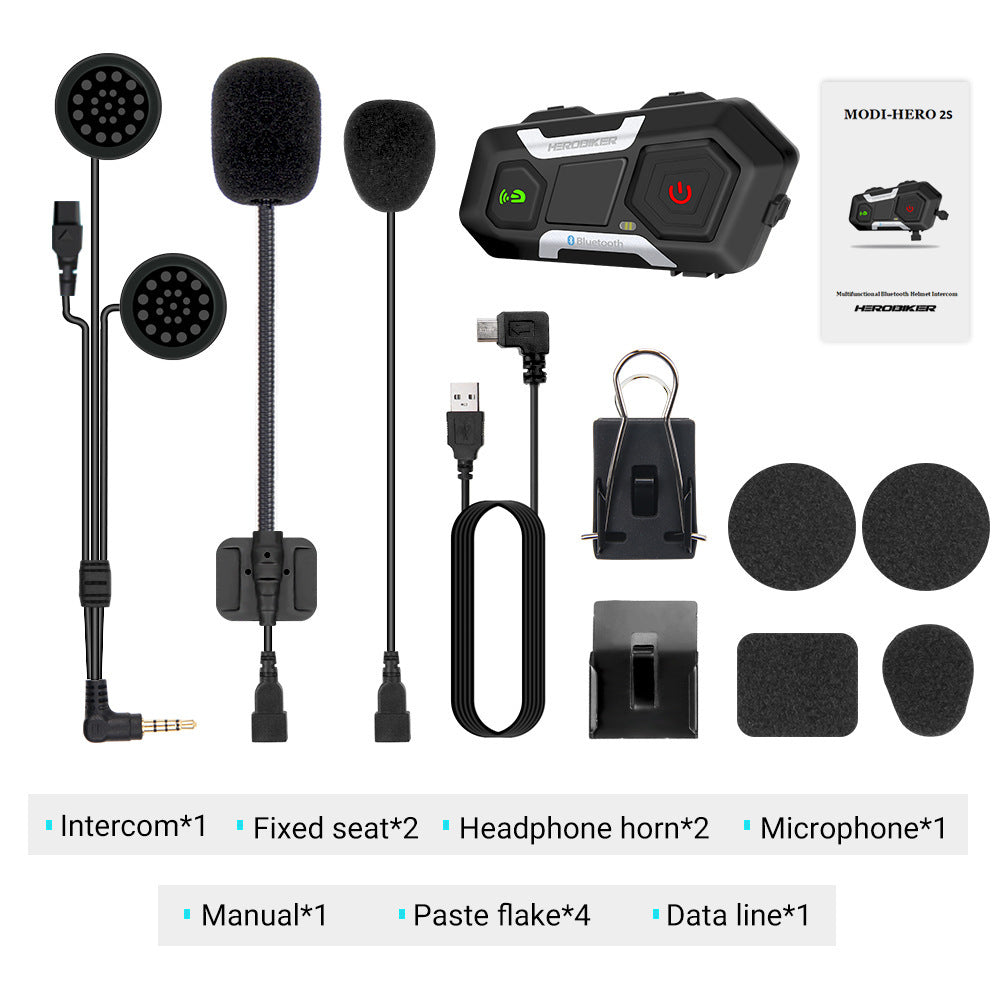1200m Motorcycle Bluetooth Helmet Intercom – Waterproof