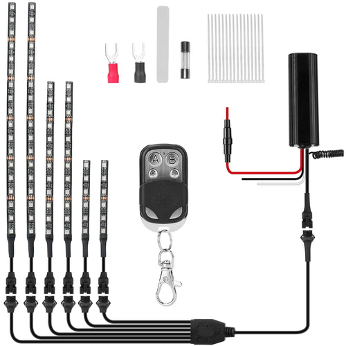 6Pcs Motorcycle LED Light