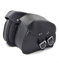 Black PU Leather Motorcycle Saddlebags