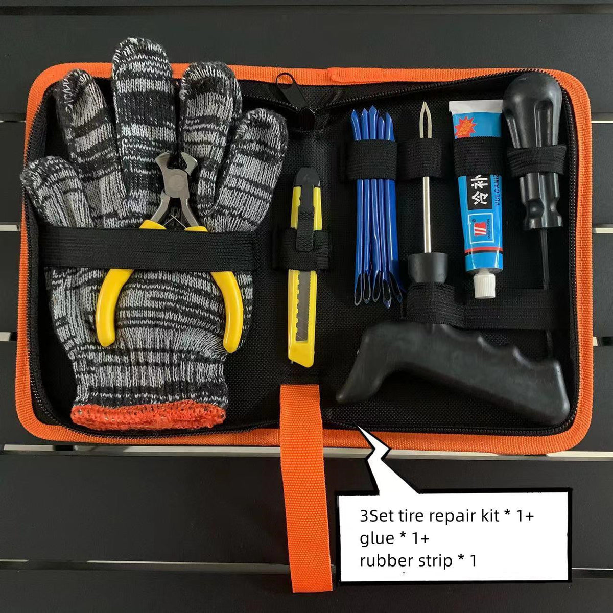 Tubeless Motorcycle Tire Repair Kit for Roadside Emergencies
