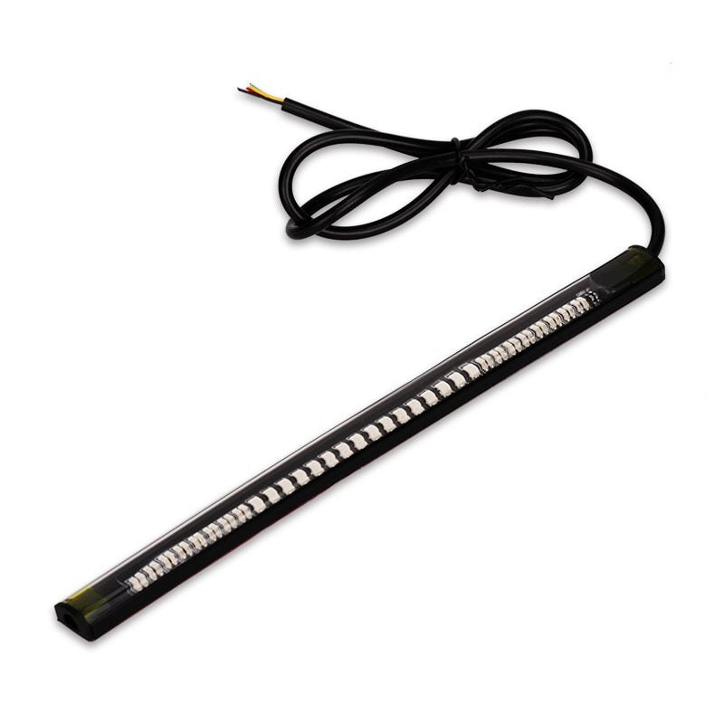 48-LED Motorcycle Tail, Brake & Turn Signal Light Strip – 12V