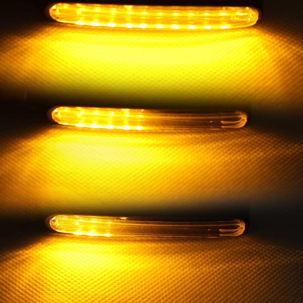 2-Piece 12V Flexible LED Motorcycle Turn Signals – Amber