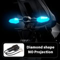 27-LED Motorcycle Turn Signal Indicators with Ground Projection