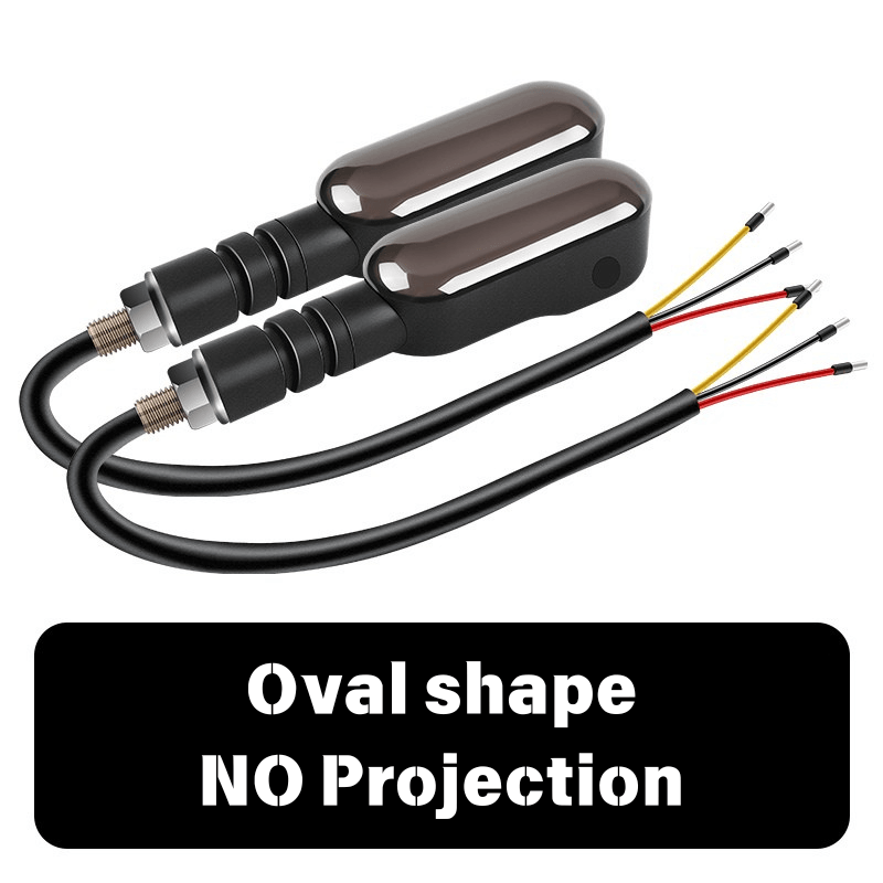 27-LED Motorcycle Turn Signal Indicators with Ground Projection