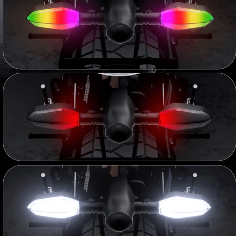 27-LED Motorcycle Turn Signal Indicators with Ground Projection
