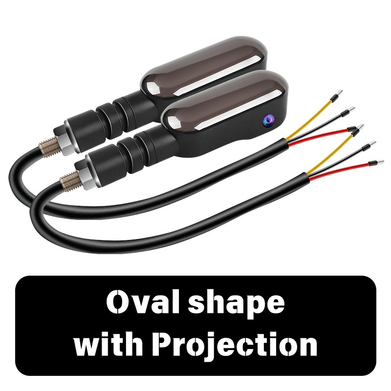 27-LED Motorcycle Turn Signal Indicators with Ground Projection