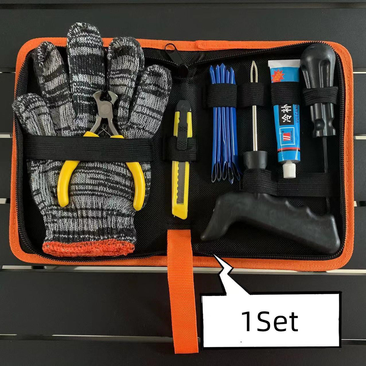 Tubeless Motorcycle Tire Repair Kit for Roadside Emergencies