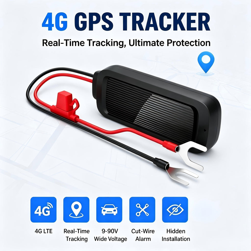 4G Motorcycle GPS Tracker & Anti-Theft Alarm