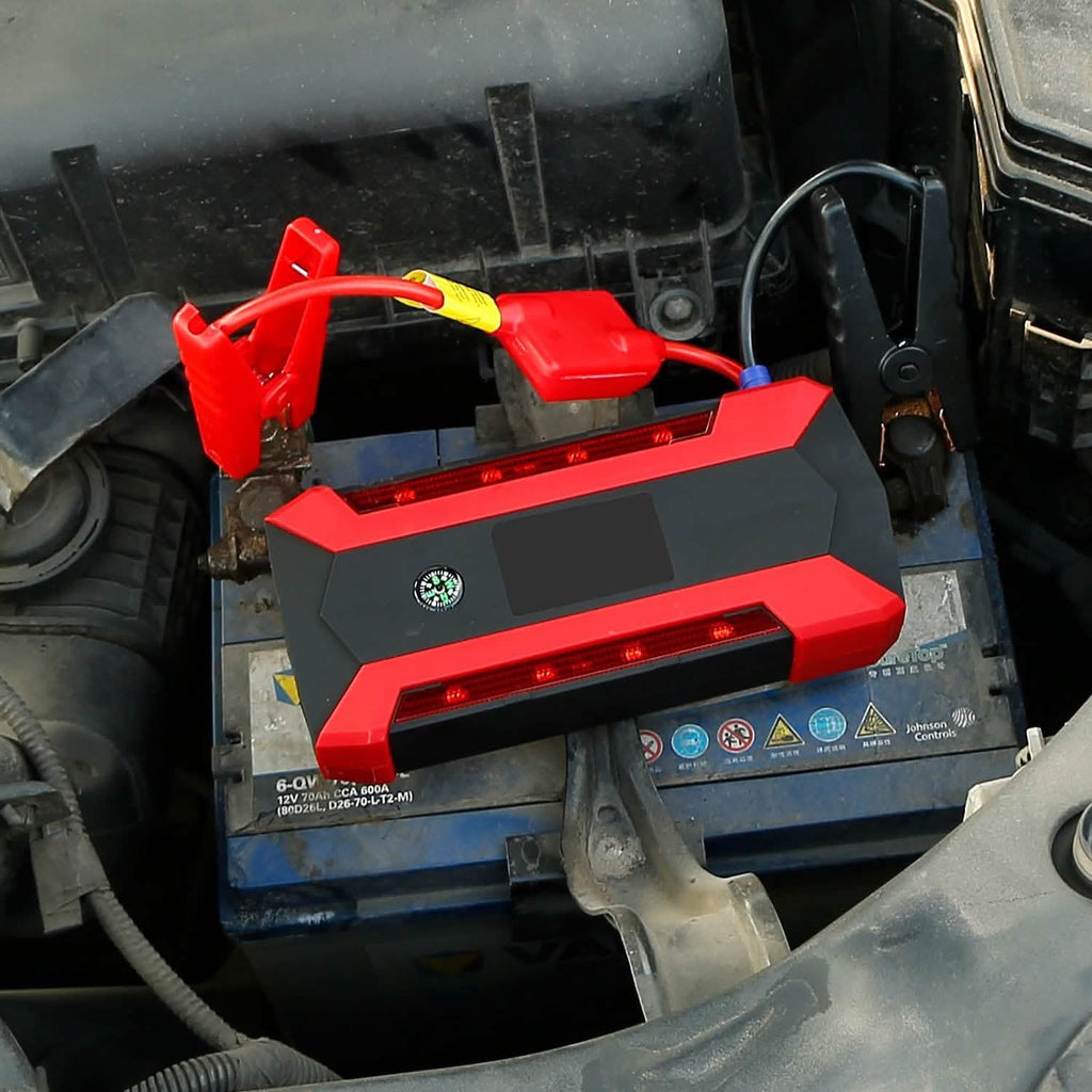 1000A Portable Jump Starter & 20,000mAh Power Bank with LCD