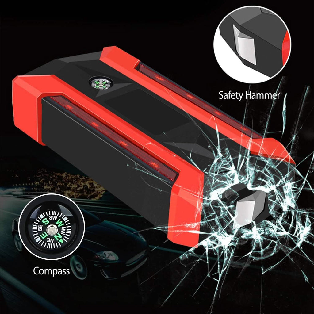 1000A Portable Jump Starter & 20,000mAh Power Bank with LCD