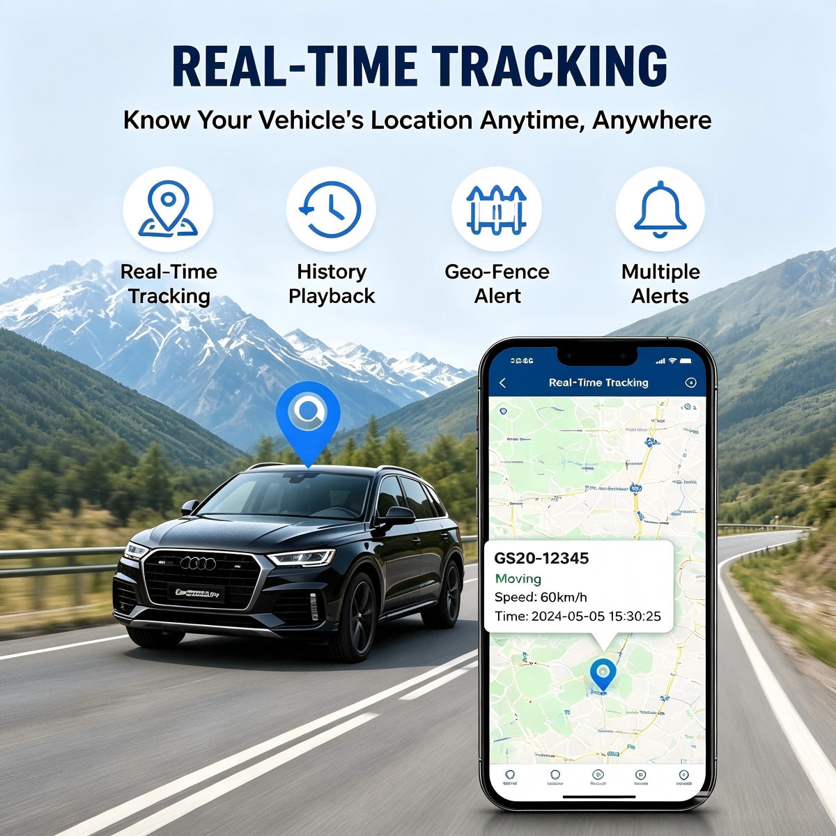 4G Motorcycle GPS Tracker & Anti-Theft Alarm