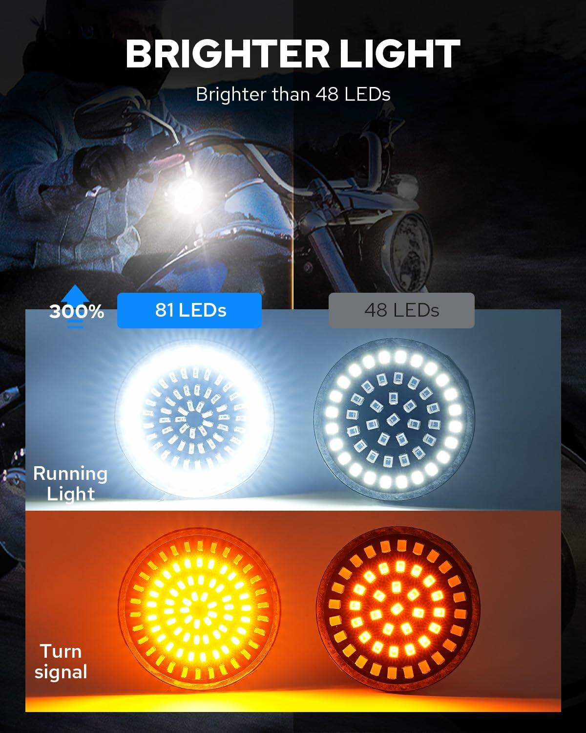 1157 LED Motorcycle Turn Signal Kit – Harley-Compatible Applications