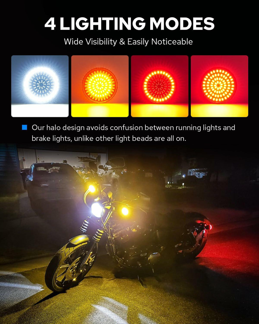 1157 LED Motorcycle Turn Signal Kit – Harley-Compatible Applications