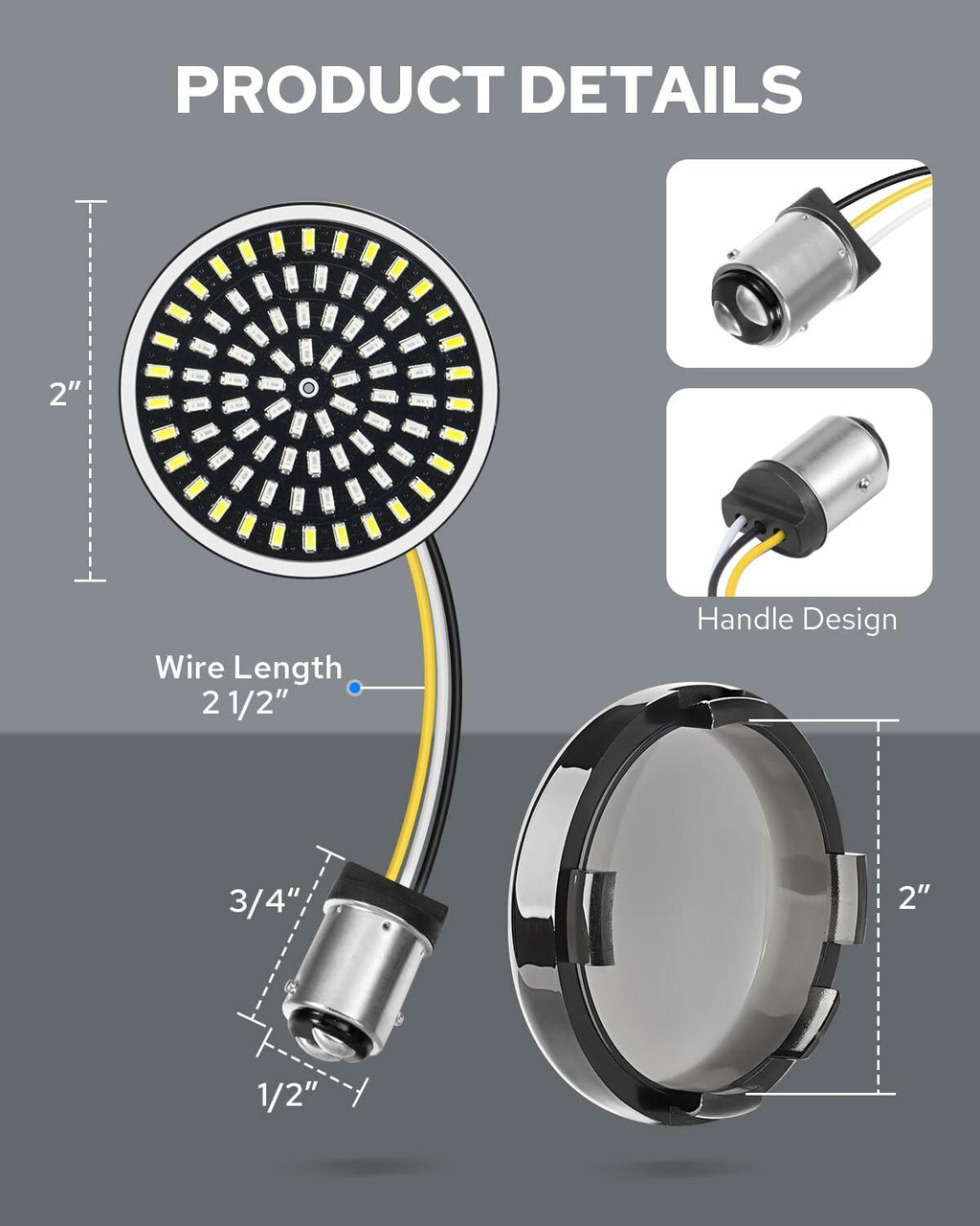 1157 LED Motorcycle Turn Signal Kit – Harley-Compatible Applications