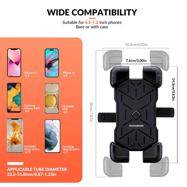 ROCKBROS 360° Motorcycle Phone Mount